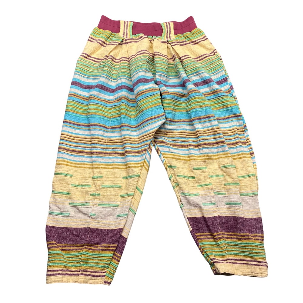 Out From Under Bali Textured Pants Urban Outfitters Multi Color Striped Woven M